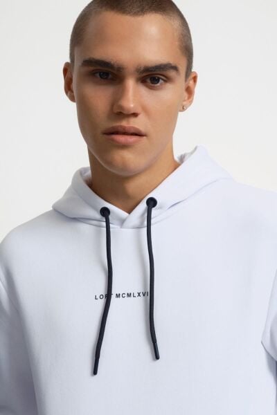 Loft 2034269 Ekru Kapüşonlu Erkek Sweat