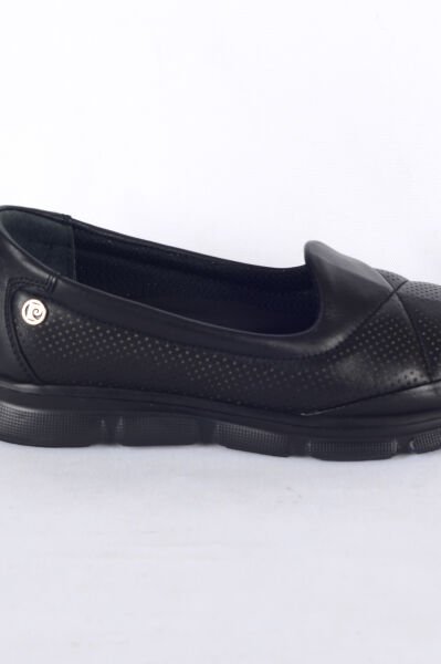 Pierre Cardin 55348 Siyah Kadın Deri Rahat Taban Günlük Ayakkabı