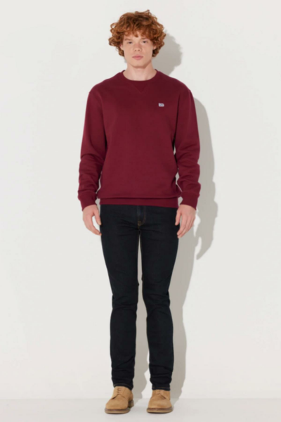 Lee L81IRYA84 Bordo Biskilet Yaka Erkek Sweatshirt
