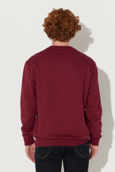 Lee L81IRYA84 Bordo Biskilet Yaka Erkek Sweatshirt