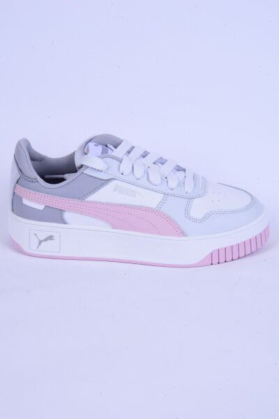 Puma 389390-23 Carina Street Deri Ortopedik Taban Kadın Günlük Beyaz-Pudra Spor Ayakkabı