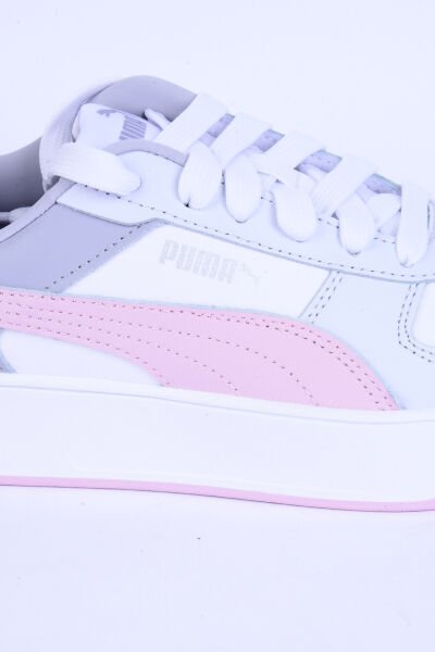 Puma 389390-23 Carina Street Deri Ortopedik Taban Kadın Günlük Beyaz-Pudra Spor Ayakkabı