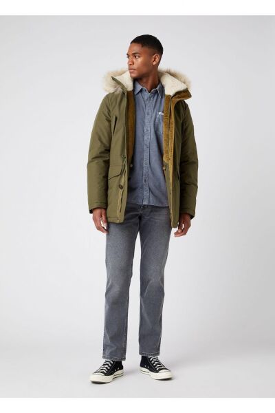 Wrangler W4D0WXXIX Erkek Haki Parka