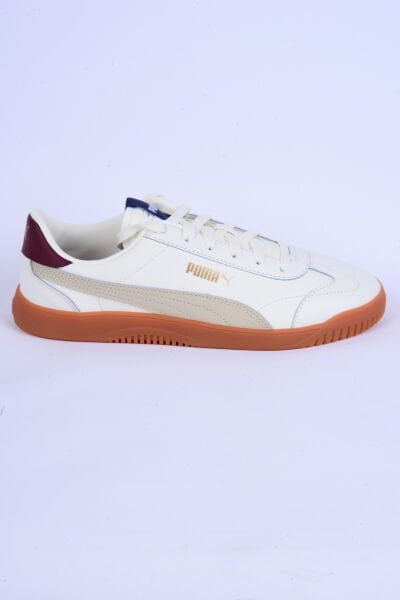 Puma 389406-08 Puma Clup Deri Rahat Taban Bağcıklı Beyaz Günlük Erkek Spor Ayakkabı