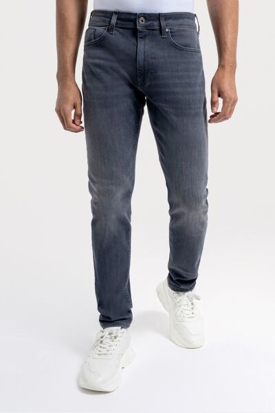 Loft 2035701 Gri Erkek Ricardo Slim Fit Normal Bel Daralan Paça Kot Pantolon