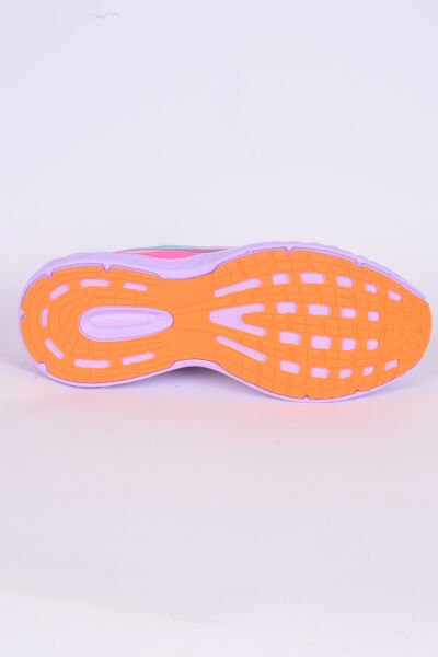 Hummel 900485-9704  Bubblegum Ortopedik Taban Fileli Suni Deri Detaylı Faylon Taban Bağcıklı Yüksek Taban Hafif Esnek Beyaz-MorGünlük Unisex Spor Ayakkabı