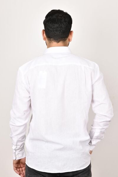 Wrangler W211841100 Erkek Beyaz Uzun Kollu Gömlek
