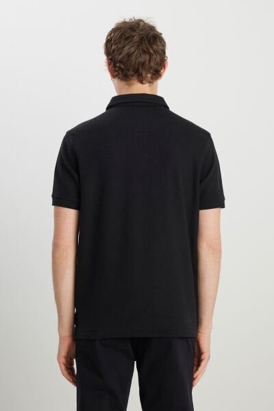 Wrangler W2510720001 Siyah Erkek Polo Yaka T-shirt
