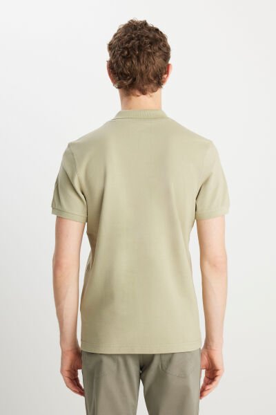 Wrangler MW7D5K4XX2T37Y Yeşil Erkek Kırılmaz Polo Yaka T-shirt