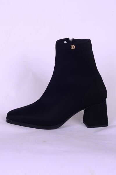 Pierre Cardin 54970 Siyah Kadın Süet Topuklu Bot