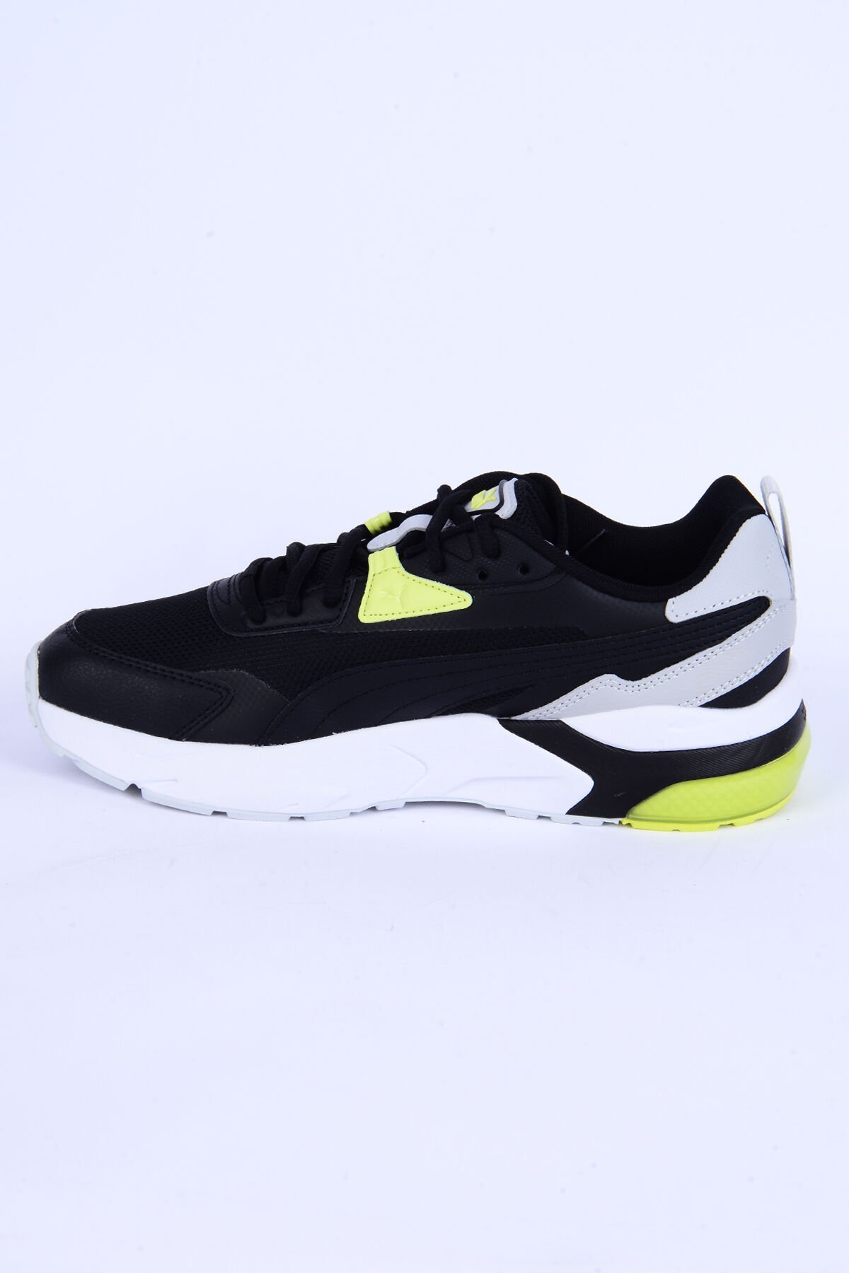 Puma 392318-17 Vis2k  Fileli Ortopedik Taban Bağcıklı Esnek Siyah Günlük Erkek Spor Ayakkabı