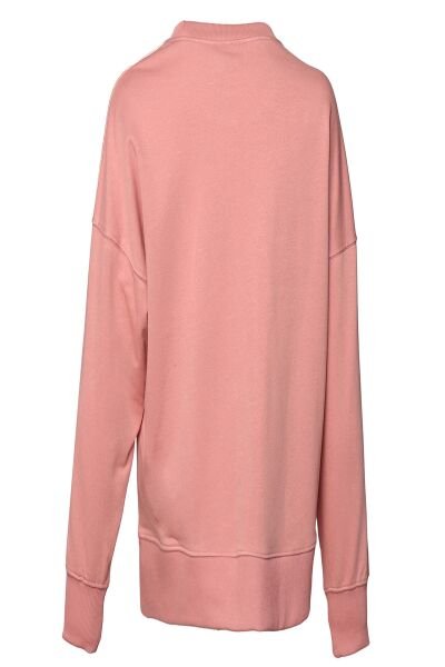 Hummel 921655-9859 Pudra Önü Yazılı Bisiklet Yaka Kadın Sweat