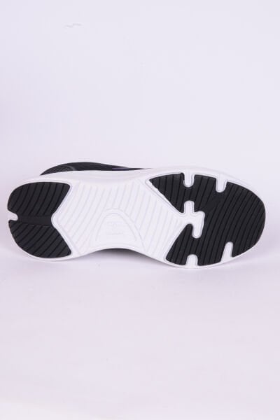 Hummel 900487-1037 Lia Fileli Şevron Detay Rahat Taban Esnek Faylon Taban Siyah-Mor Günlük Kadın Spor Ayakkabı