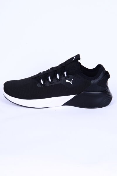 Puma 376676-01 Retaliate 2 Fileli Ortopedik Taban Hafif Esnek Rahat Siyah Günük Erkek Spor Ayakkabı