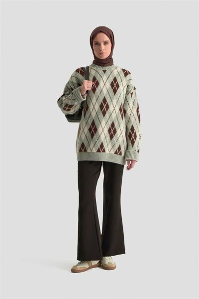 Armine 25KT204 Siyah Kadın İspanyol Paça Kumaş Pantolon