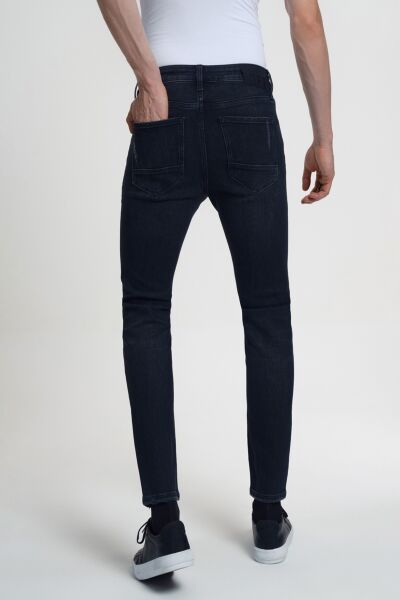 Loft 2034663 Siyah Erkek Justin Skinny Fit Yırtık Detaylı Kot Pantolon