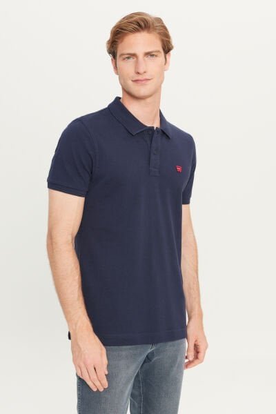 Wrangler MW7D5K4XX2T410 Lacivert Erkek Kırılmaz Polo Yaka T-shirt
