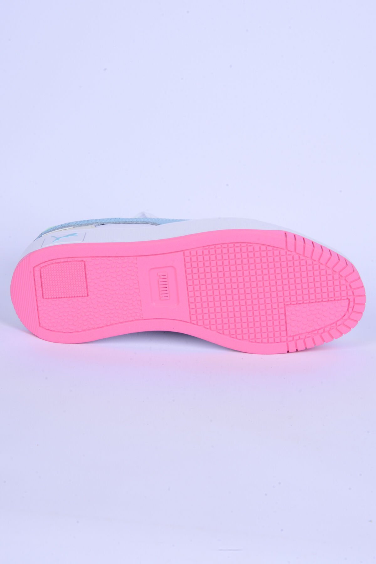 Puma 389390-21 Carina Street Deri Ortopedik Taban Kadın Günlük Beyaz-Turkuaz Spor Ayakkabı