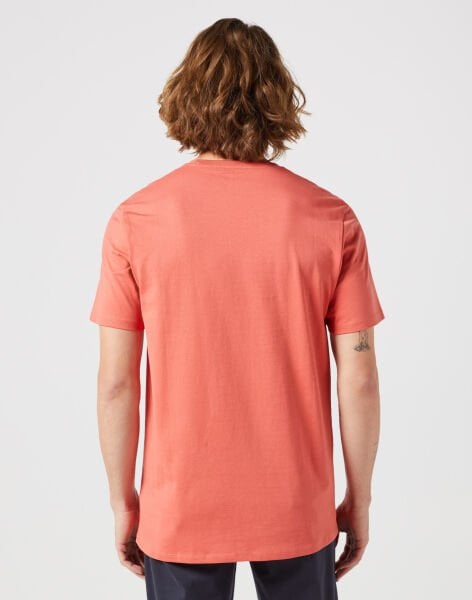 Wrangler W7NM20387733L Somon Erkek Regular Fit Bisiklet Yaka T-shirt