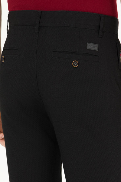 U.S Polo 1600639 Siyah Erkek Keten Pantolon