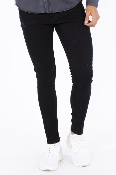 Barrels And Oil 867-20Y04015.91 Kadın Siyah Yıpratmalı Jean Pantolon