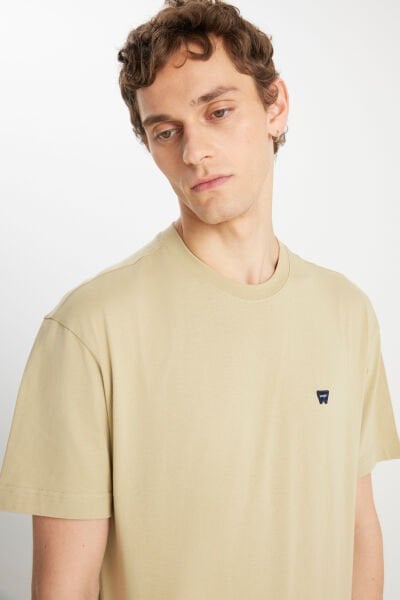 Wrangler MW7NM203877303 Yeşil  Erkek Regular Fit Bisiklet Yaka T-shirt