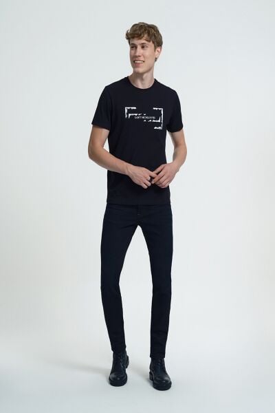 Loft 2034688 Siyah Erkek Ricardo Slim Fit  Kot Pantolon