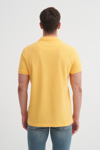 Cazador 25YCEEO04613 Sarı Erkek Polo Yaka Slim Fit T-shirt