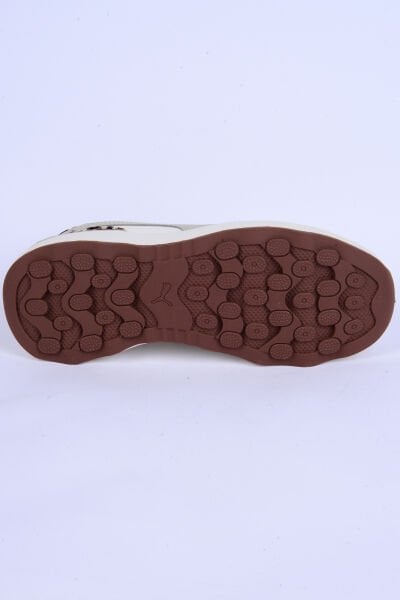 Puma 396437-01 Runtamed Platform Drama Fileli Deri Detaylı Leopar Desen Ortopedik Taban Bağcıklı Hafif Esnek Krem Günlük Kadın Spor Ayakkabı
