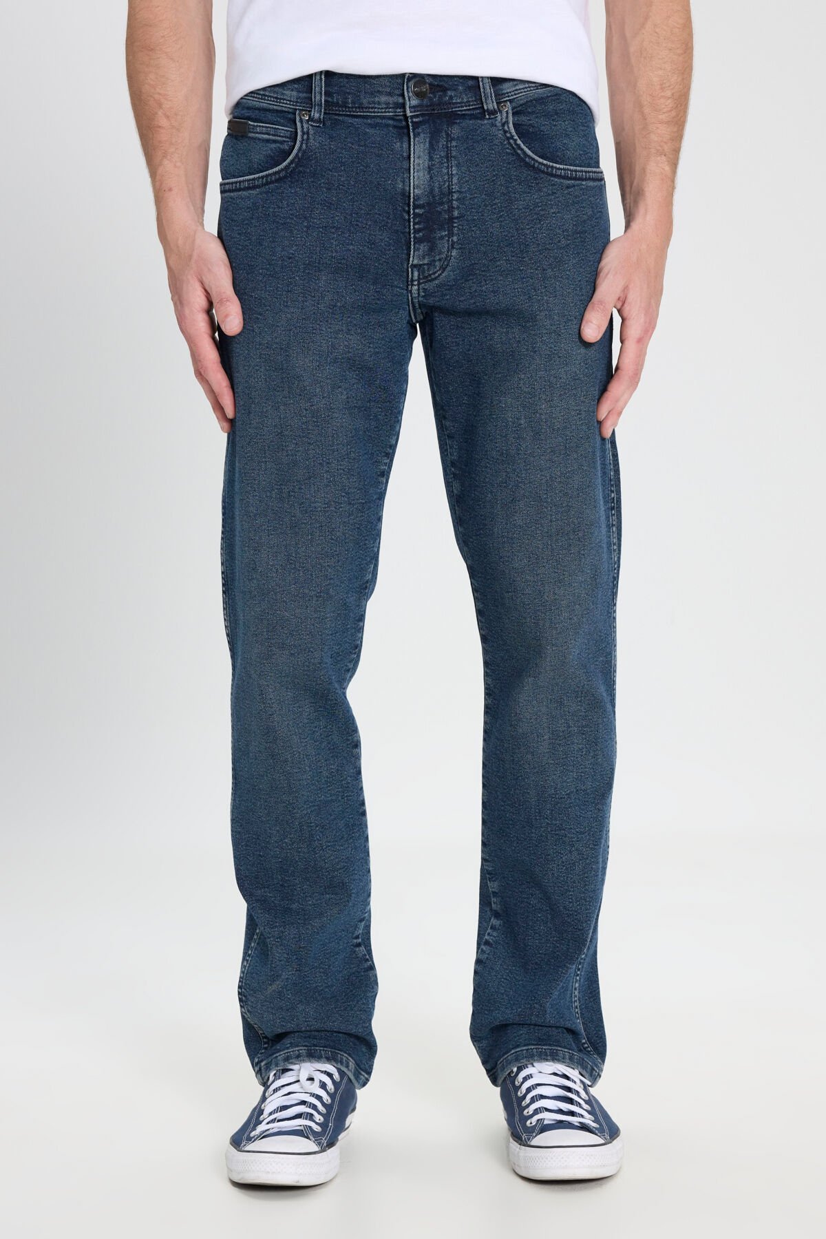 Wrangler W121081317 Texas İndigo Erkek Normal Bel Normal Paça Beş Cepli Kot Pantolon