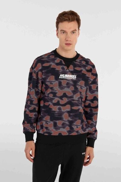 HUMMEL 922051 PARKER Siyah Erkek İki İpik Bisiklet Yaka  Sweat