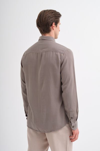 Cazador 25YCEED02061 Haki Erkek Uzun Kol Regular Fit Gömlek