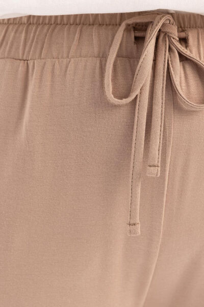 Allday S77128A0 Vizon Kadın Beli Lastikli Geniş Paça Pantolon