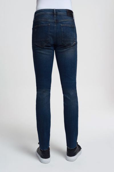 Loft 2033755 Mavi Erkek Ricardo Slim Fit Normal Bel Daralan Paça Yırtık Boya Detaylı Kot Pantolon