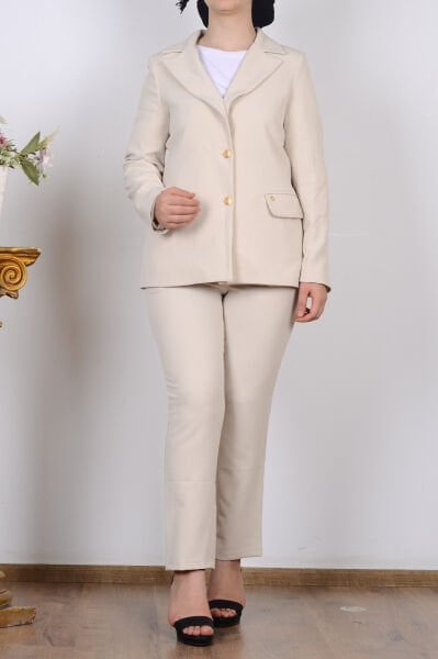 Armine 25KT520 Taş Kadın Astarlı Blazer Ceket