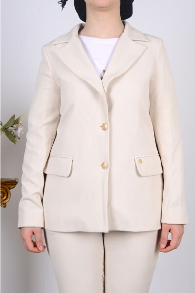 Armine 25KT520 Taş Kadın Astarlı Blazer Ceket