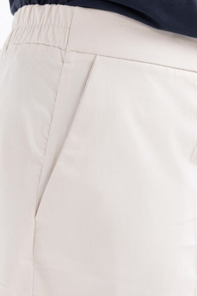 Allday B77126A9 Taş Kadın Beli Lastikli Havuç Pantolon