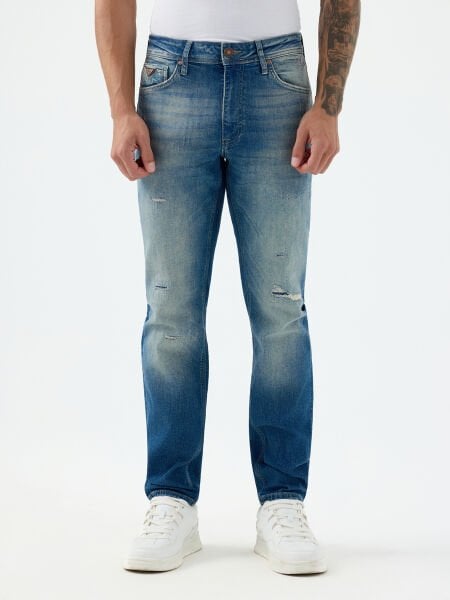 Loft LF2041793 Mavi Erkek Ricardo Slim Fit Nefes Alan Kumaş Esnek Kot Pantolon