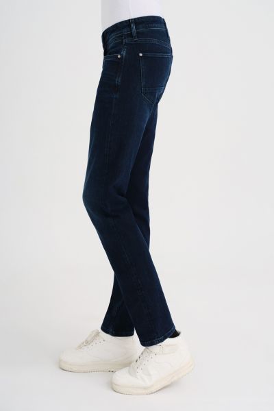 Loft 2033783 Koyu Mavi Erkek Terry Brown Slim Fit Normal Bel Daralan Paça Kot Pantolon