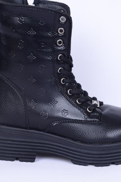 Pierre Cardin 52403 Siyah Desenli Kadın Bot