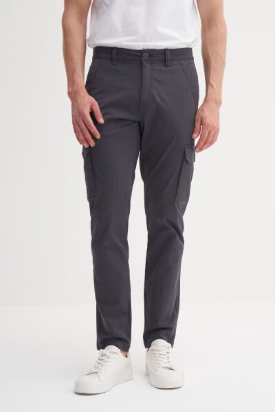 Cazador 25YCEEDT0012 Antrasit Erkek Rahat Kalıp Yandan Cepli Kargo Pantolon