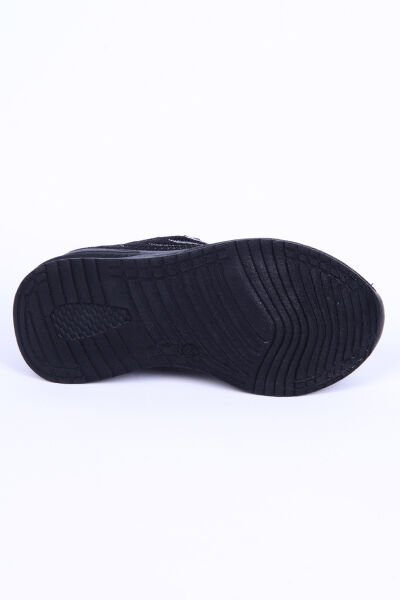 Walkway Ravello Fileli Rahat Taban Siyah Günlük Unisex Çocuk Spor Ayakkabı