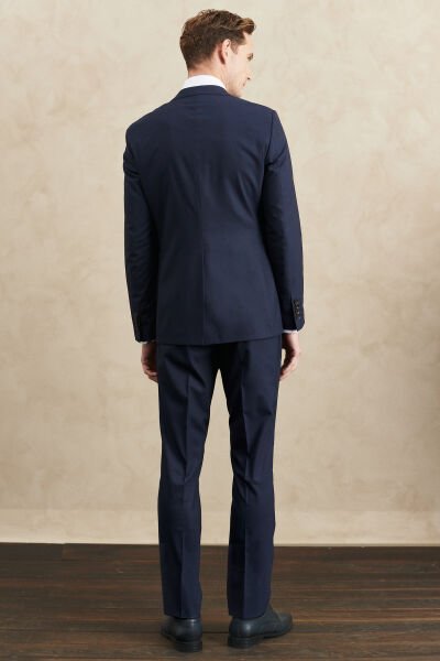 Altınyıldız 4A3110000004 Lacivert Yelekli Silim Fit Taylon Takım Elbise