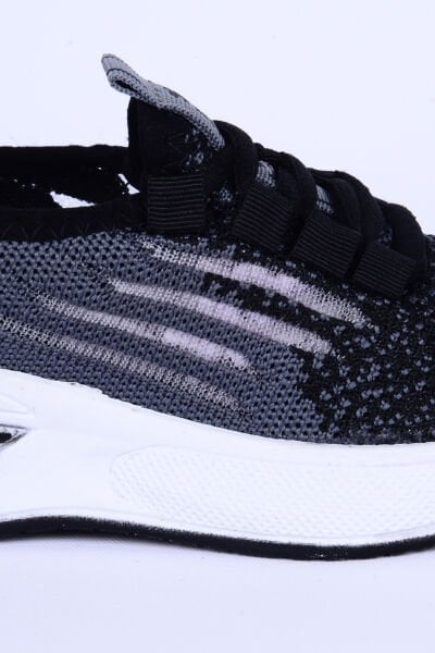 Walkway Ravello Fileli Rahat Taban Siyah-Füme Günlük Erkek Çocuk Spor Ayakkabı