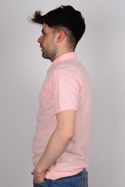 Lee L211810611 Pembe Polo Yaka Erkek T-shirt