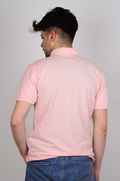 Lee L211810611 Pembe Polo Yaka Erkek T-shirt