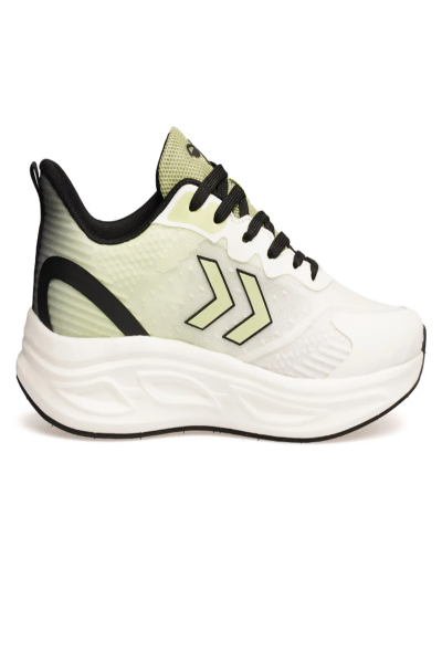 Hummel 900736-2830 HML FUTURE Şevron Detaylı Tekstil Üst Yüzey Rahat Taban Beyaz-Yeşil Erkek Spor Ayakkabı