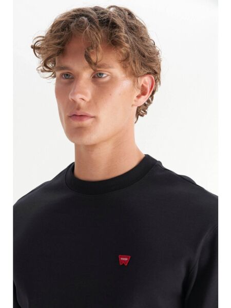 Wrangler W2520255001 Siyah Erkek Bisiklet Yaka Regular Fit Sweatshirt
