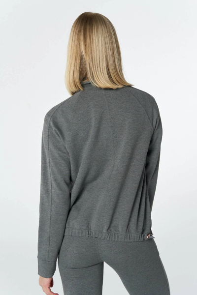 Hummel 921653-2006 Gri Önü Fermuarlı Kadın Hırka