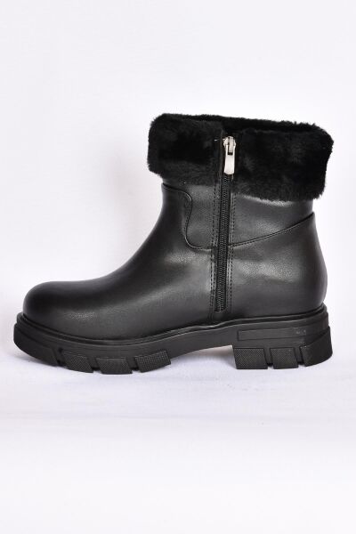 Pierre Cardin 52059 Kadın Siyah Cilt Deri Bot